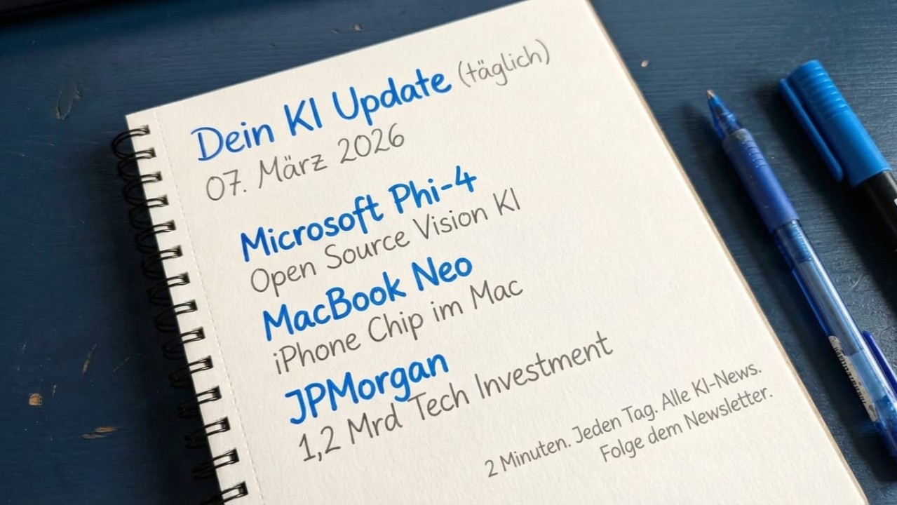 KI Update 7. März 2026 – Microsoft Phi-4, MacBook Neo, JPMorgan