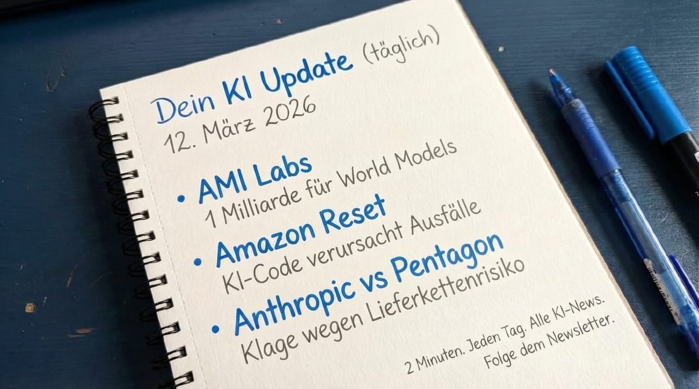 AMI Labs sammelt 1 Milliarde, Amazon verschärft Code-Kontrollen, Anthropic verklagt Pentagon